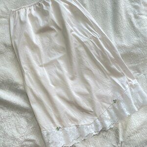 Vintage Slip Skirt w/ Rose detail
